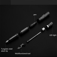 good quality LED tactical pen with screwdriver and saw and bottle opener