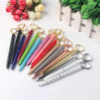 New style crystal ballpoint pen love heart diamond crystal pen