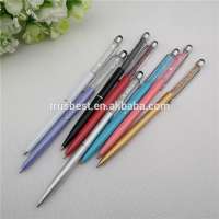 TCR-05 slim crystal filled pens , long smartphone touch pen stylus