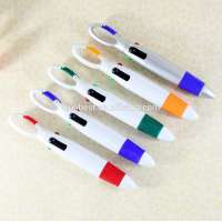 4 colors ball pen, short ball pen for promotion