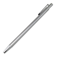 Slim  and light metal  ballpoint  pen  mini retractable silver  pen